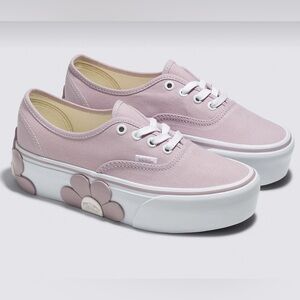 Vans authentic flower stackform Sneakers sold out size 7.5 woman's